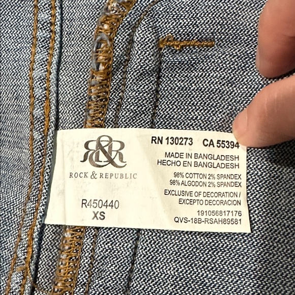 Rock & Republic Dark Blue Jean Jacket - Picture 3 of 7